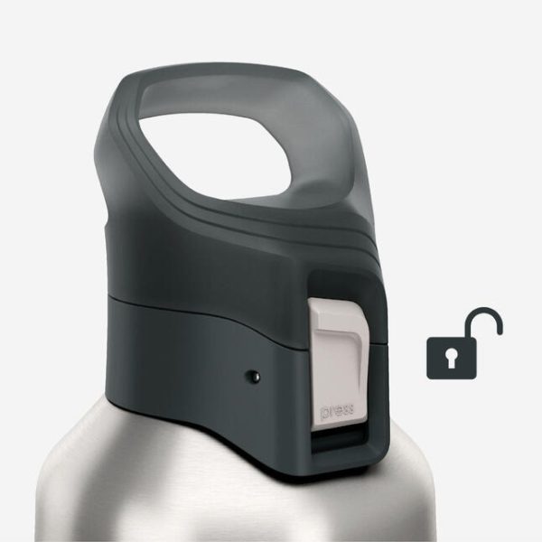 ترموس کمپ و کوهنوردی-QUECHUA Thermos 1L Practical Lid 900-خاکستری - Image 4