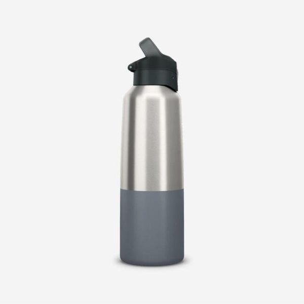 ترموس کمپ و کوهنوردی-QUECHUA Thermos 1L Practical Lid 900-خاکستری - Image 2
