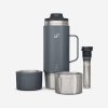 ترموس کمپ و کوهنوردی-QUECHUA Outdoor Stainless Steel Thermos 1.5L 900-خاکستری - Image 2