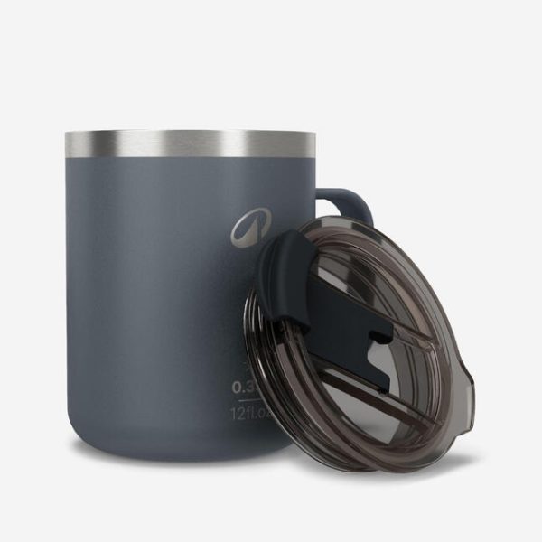 ترموس کمپ و کوهنوردی-QUECHUA Thermos Cup 0.35L 900-خاکستری - Image 7