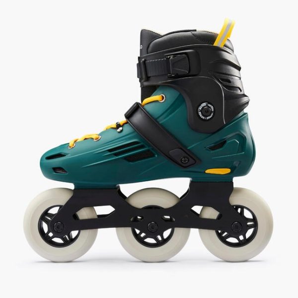 اسکیت بزرگسال-OXELO Adult Freeskate Skates MF900-سبز/مشکی - Image 7