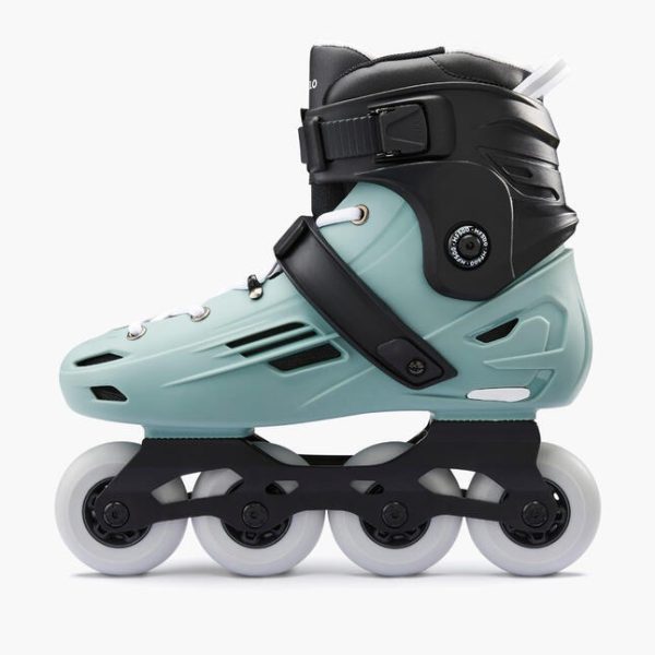 اسکیت بزرگسال-OXELO Adult Skates MF500-سبز/مشکی - Image 2
