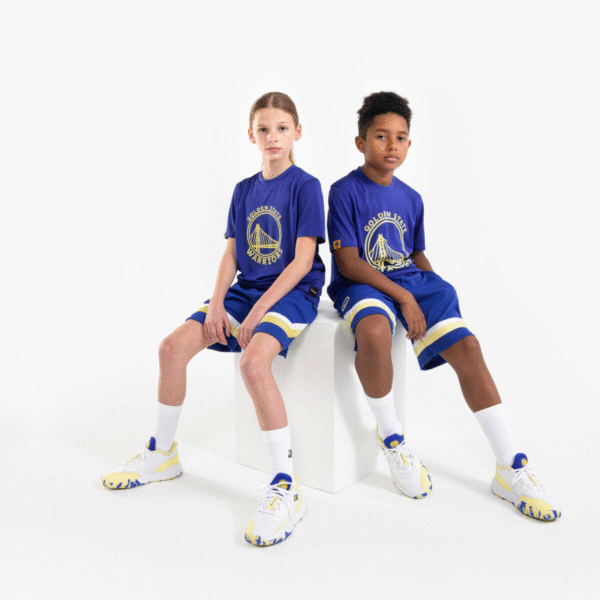 کفش بسکتبال بچگانه تارماک TARMAK NBA Lakers FAST 900 LOW-1- سفید/زرد/آبی - Image 10