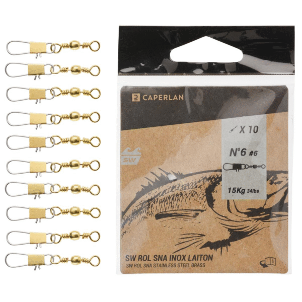 گیره هرزگرد ماهیگیری دکاتلون انکر - ANCHOR Stainless Clip Swivel - ده عددی - Image 6