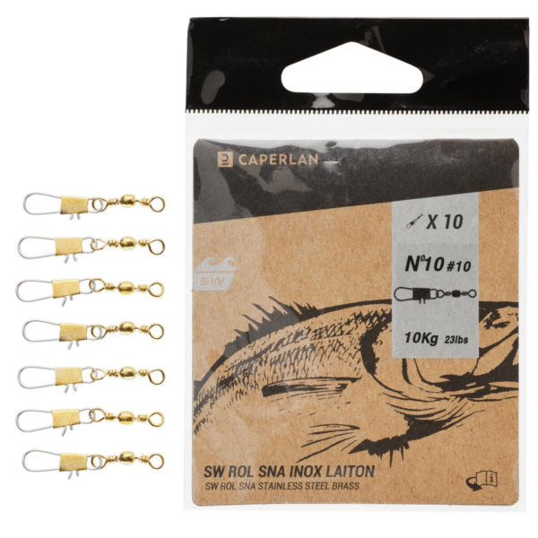 گیره هرزگرد ماهیگیری دکاتلون انکر - ANCHOR Stainless Clip Swivel - ده عددی - Image 4