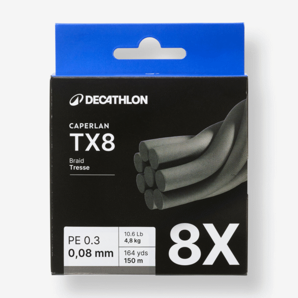 نخ ماهیگیری بافته شده دکاتلون انکر - ANCHOR Fishing Line TX8 - خاکستری - Image 3