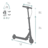 اسکوتر بچگانه OXELO Kids Scooter - MID5 - بنفش - Image 8