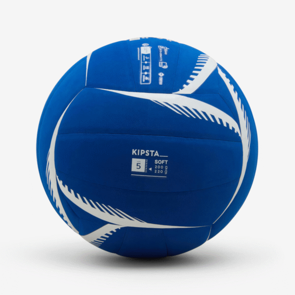 توپ والیبال دکاتلون کیپستا KIPSTA vb500 Soft سایز 5 - آبی/سفید - Image 3