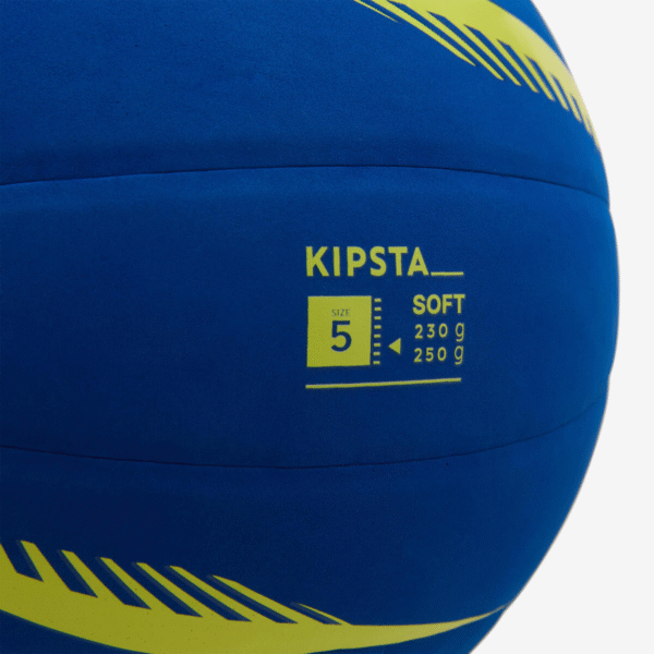 توپ والیبال دکاتلون کیپستا KIPSTA vb500 Soft سایز 5 - آبی/زرد - Image 6