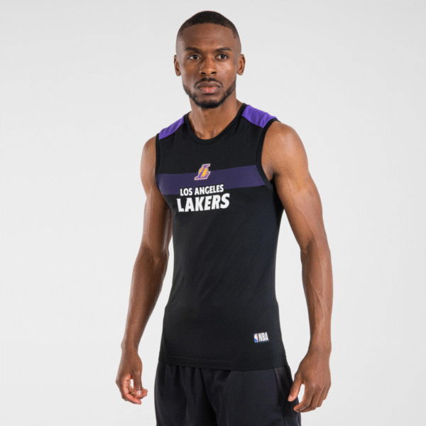 تی شرت بسکتبال تارماک TARMAK UT500 NBA Los Angeles Lakers- مشکی - Image 5