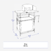کابینت تاشو کمپ و کوه نوردی - QUECHUA Kitchen Cabinet - L - سبز