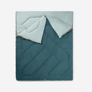 کیسه خواب دو نفره کمپ و کوه نوردی - QUECHUA - 10°C Comfort 160*190CM - آبی