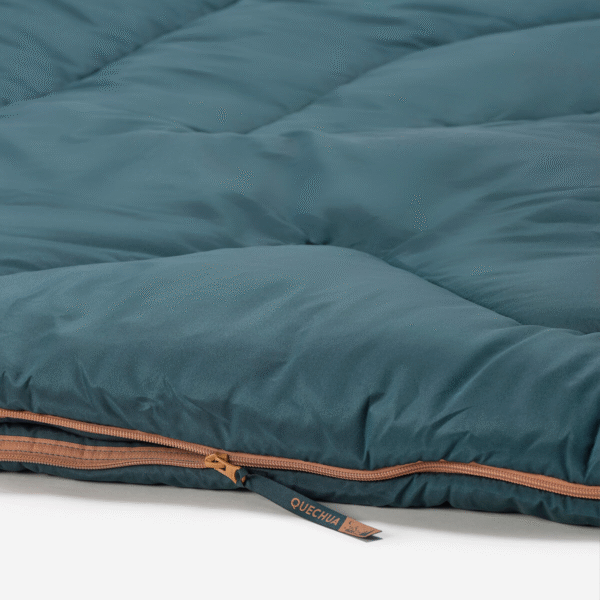 کیسه خواب دو نفره کمپ و کوه نوردی - QUECHUA - 10°C Comfort 160*190CM - آبی - Image 5