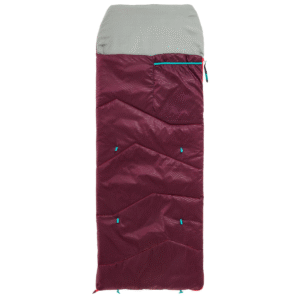 کیسه خواب بچگانه کمپ و کوه نوردی - QUECHUA - MH100 - زرشکی