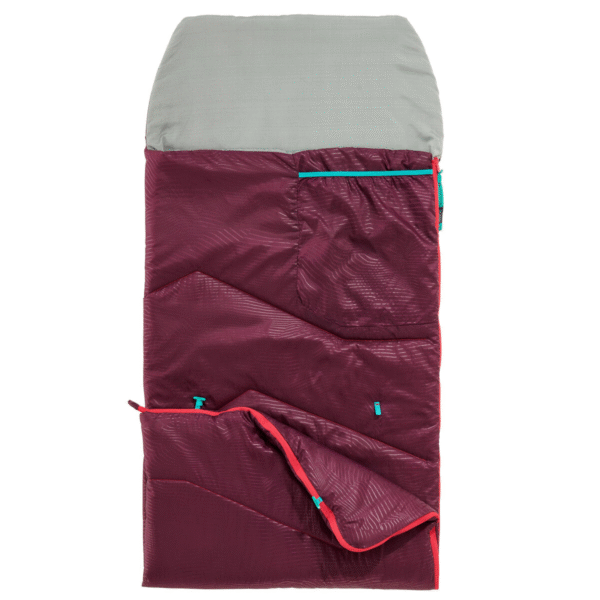 کیسه خواب بچگانه کمپ و کوه نوردی - QUECHUA - MH100 - زرشکی - Image 5