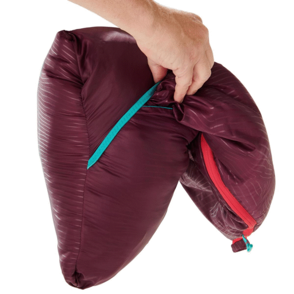 کیسه خواب بچگانه کمپ و کوه نوردی - QUECHUA - MH100 - زرشکی - Image 6