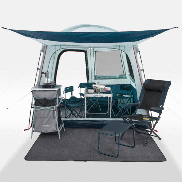 چادر کمپ و کوهنوردی QUECHUA Canopy - 6 Person - Arpenaz Base - آبی/سبز - Image 10