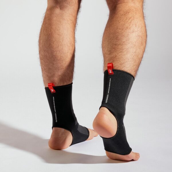 مچ بند طبی بوکس اوتشاک دکتلون - OUTSHOCK Combat Sports Ankle Brace - مشکی/قرمز - Image 3