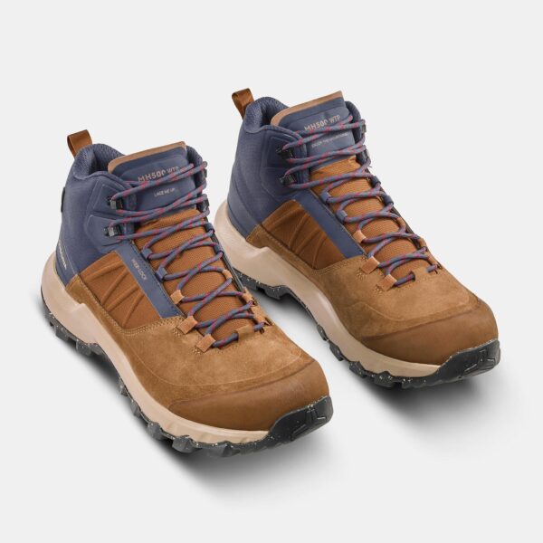 کفش مردانه ضدآب دکتلون کچوا - QUECHUA Waterproof MH500 Mid - قهوه ای - Image 8