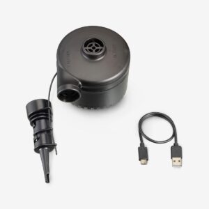پمپ باد قابل شارژ  دکتلون - QUECHUA USB-C Rechargeable Electric Pump - مشکی