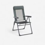 صندلی تاشو کمپ و کوه نوردی دکتلون - QUECHUA Reclining Foldable Camping Chair - Comfort - خاکستری