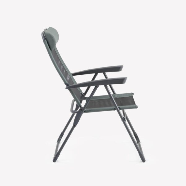 صندلی تاشو کمپ و کوه نوردی دکتلون - QUECHUA Reclining Foldable Camping Chair - Comfort - خاکستری - Image 6