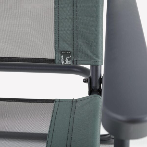 صندلی تاشو کمپ و کوه نوردی دکتلون - QUECHUA Reclining Foldable Camping Chair - Comfort - خاکستری - Image 8