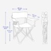 صندلی تاشو کمپ و کوه نوردی دکتلون - QUECHUA Folding Camping Chair - آبی - Image 2