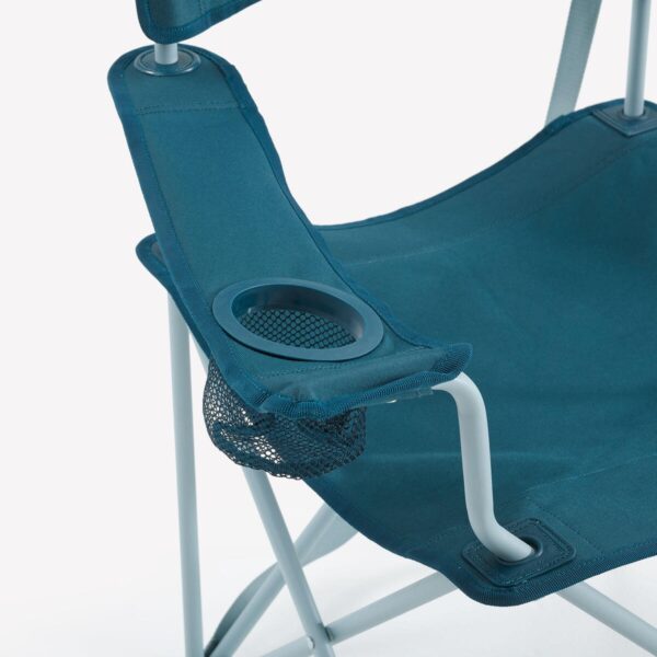 صندلی تاشو کمپ و کوه نوردی دکتلون - QUECHUA Folding Camping Chair - آبی - Image 7