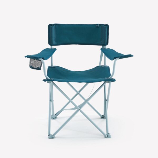 صندلی تاشو کمپ و کوه نوردی دکتلون - QUECHUA Folding Camping Chair - آبی - Image 5