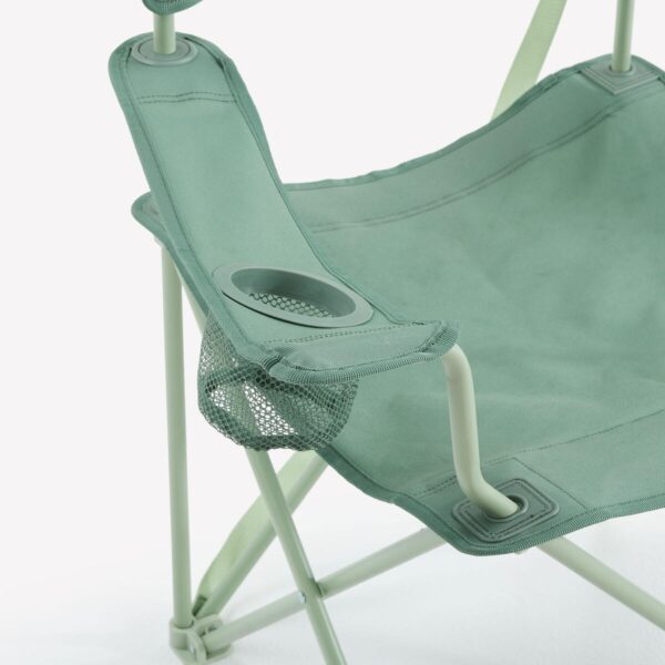 صندلی تاشو کمپ و کوه نوردی دکتلون - QUECHUA Folding Camping Chair - سبز - Image 6