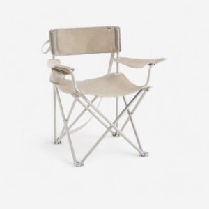 صندلی تاشو کمپ و کوه نوردی دکتلون - QUECHUA Large Folding Camping Chair - XL - کرم