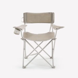 صندلی تاشو کمپ و کوه نوردی دکتلون – QUECHUA Large Folding Camping Chair – XL – کرم