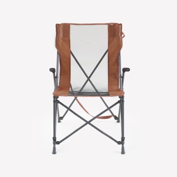 صندلی تاشو کمپ و کوه نوردی دکتلون - Comfortable Folding Camping Chair - آجری - Image 4