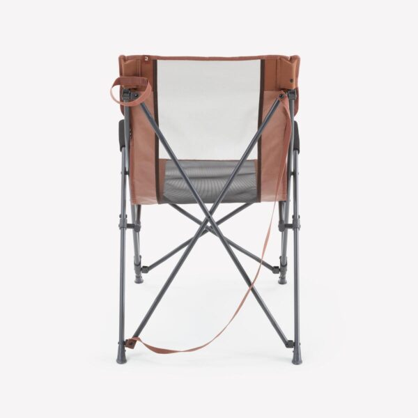 صندلی تاشو کمپ و کوه نوردی دکتلون - Comfortable Folding Camping Chair - آجری - Image 2