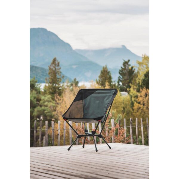 صندلی تاشو کمپ و کوه نوردی دکتلون - QUECHUA Foldable Low Camping Chair - M Size - 500 - سبز - Image 10