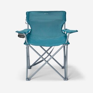 صندلی تاشو کمپ و کوه نوردی دکتلون - QUECHUA Folding Camping Chair - XXL Size - Basic - آبی