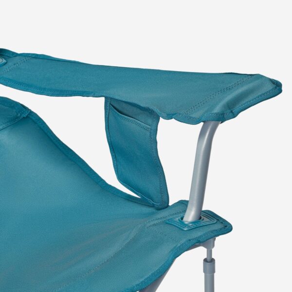 صندلی تاشو کمپ و کوه نوردی دکتلون - QUECHUA Folding Camping Chair - XXL Size - Basic - آبی - Image 3