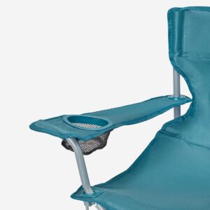 صندلی تاشو کمپ و کوه نوردی دکتلون – QUECHUA Folding Camping Chair – XXL Size – Basic – آبی