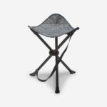 صندلی تاشو کمپ و کوه نوردی دکتلون - QUECHUA Outdoor Camping Stool - 110 Kg - خاکستری