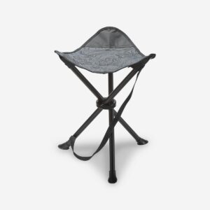 صندلی تاشو کمپ و کوه نوردی دکتلون - QUECHUA Outdoor Camping Stool - 110 Kg - خاکستری