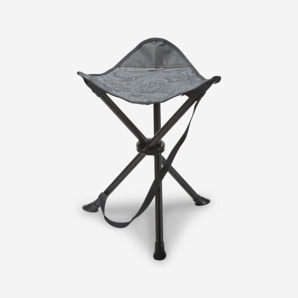 صندلی تاشو کمپ و کوه نوردی دکتلون - QUECHUA Outdoor Camping Stool - 110 Kg - خاکستری