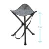 صندلی تاشو کمپ و کوه نوردی دکتلون - QUECHUA Outdoor Camping Stool - 110 Kg - خاکستری - Image 2