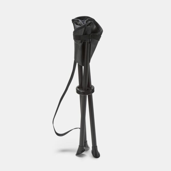 صندلی تاشو کمپ و کوه نوردی دکتلون - QUECHUA Outdoor Camping Stool - 110 Kg - خاکستری - Image 4