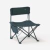 صندلی تاشو کمپ و کوه نوردی دکتلون - QUECHUA Foldable Low Camping Chair - M Size - 100 - خاکستری