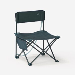 صندلی تاشو کمپ و کوه نوردی دکتلون - QUECHUA Foldable Low Camping Chair - M Size - 100 - خاکستری