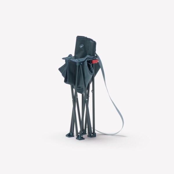 صندلی تاشو کمپ و کوه نوردی دکتلون - QUECHUA Foldable Low Camping Chair - M Size - 100 - خاکستری - Image 8