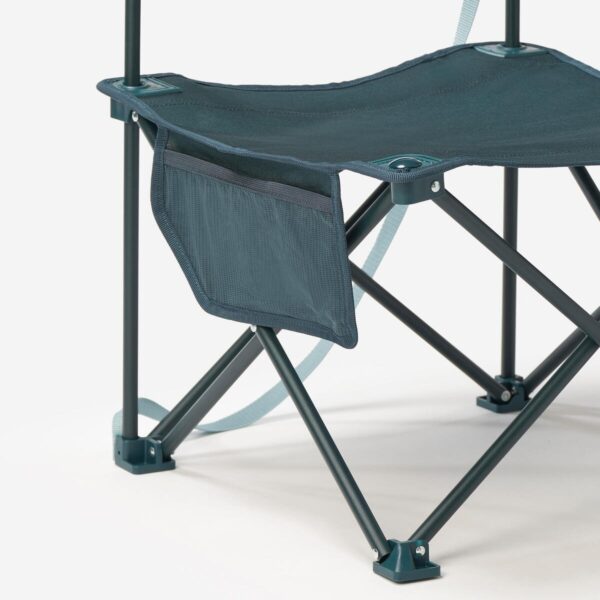 صندلی تاشو کمپ و کوه نوردی دکتلون - QUECHUA Foldable Low Camping Chair - M Size - 100 - خاکستری - Image 5