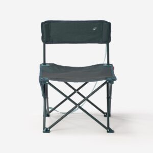 صندلی تاشو کمپ و کوه نوردی دکتلون – QUECHUA Foldable Low Camping Chair – M Size – 100 – خاکستری