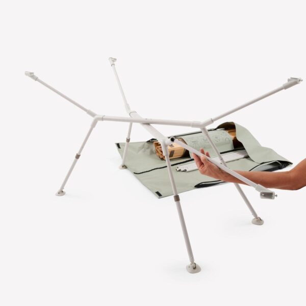 میز تاشو کمپ و کوه نوردی دکتلون - QUECHUA Camping Table - Wooden Surface - شش نفره - Image 6